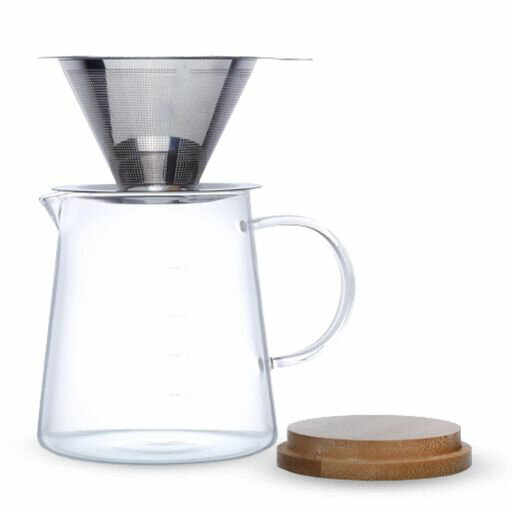 J-kitchensレトロコーヒーサーバーセット(ステンレス製コーヒードリッパー&ドリップポット)Φ80xH112mm5..