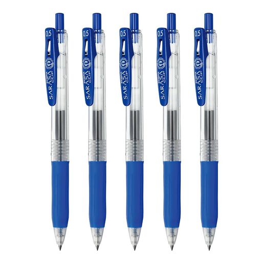 ゼブラジェルボールペンサラサクリップ0.5mm青5本セットP-JJ15-BL5-AZ