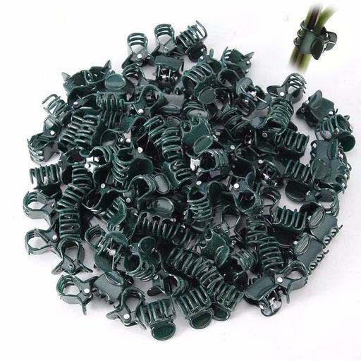HorizonMega誘引クリップ園芸クリップ100個セット植物用クリップ園芸用品支柱クリップ誘引クリップ接ぎ木クリップぶどうクリップつる植物固定用園芸用クリップガーデニング用品植物支柱…