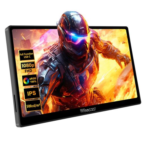 7インチ ポータブルモニター タッチスクリーン、ミニモニターIPS 1080P(1920x1080)120Hz、LCDディスプレイ セカンドスクリーン 小型USB C・HDMIモニター、ゲーミング用スイッチ/PS5/Xbox/ラップトッ…