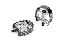 WELLGO(ウエルゴ)-ROUNDCAGEPEDAL(ラウンドケージペダル)-1/2インチ(1PCクランク用)-BLACK/SILVER(オールドスクールBM...