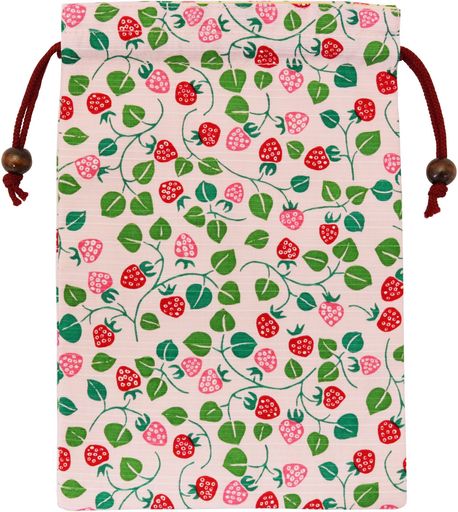 京佑日本製御朱印帳巾着袋ケース入れご朱印帳竹久夢二いちご18x26.5cm