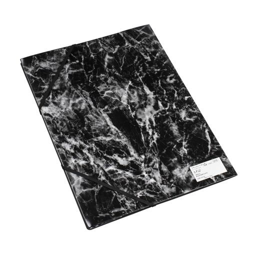 プラスマテリアルズ(+Materials)ドキュメントフォルダーマーブルブラックA4F7DMB