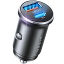 LISEN最強コスパシガーソケットusb-c36WしがーソケットusbC+Aポートカーチャージャータイプc最大PD36WとQC18W12V-24Vシガーソケット急速充電車充電器カー用品iPhone16ProMax