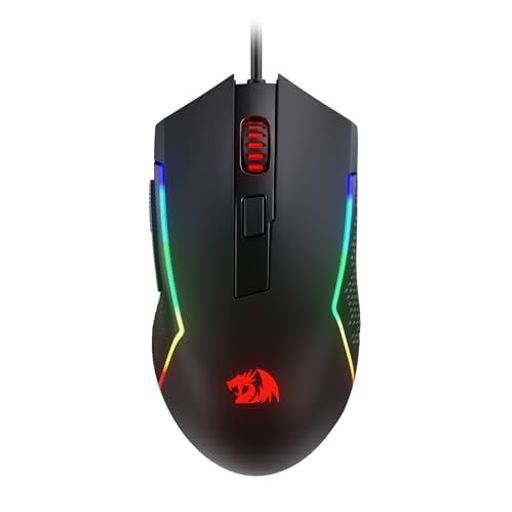 Redragon (レッドラゴン) M616 RGB ゲーミングマウス 10000DPI 有線光学ゲーマーマウス 6つのプログラム可能なボタンと8つのバックライトモード付き ソフトウェアはDIYキーバインドをサポート