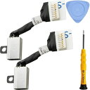 ZHUROUPU2個45WDCジャック電源ケーブルプラグ充電ポートコードソケットラップトップ交換DellInspiron用155582558355847580P...