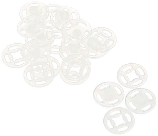 日本紐釦貿易(Nippon Chuko) ナイロンスナップボタン 10組入 φ13mm 白 D40233-13W 手芸用品 ボタン・フック スナップ