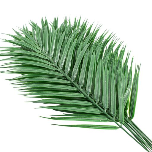 Leafy Plants - Bacucine人工ヤシの葉植物12個人工観葉植物アレカヤシフェイクグリーンリアル造花プラスチックアレカパームリーフ花材枝手作りホーム飾りハワイアンジャングルインテリア部屋装飾