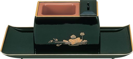 サンメニー本格香炉お盆付き5.0寸回し焼香山中漆器日本製焼香盆セットお盆お彼岸法要にお香線香焼香インセンス仏具現代仏壇お仏壇黒フチ金蓮焼香盆(特小)お供えお焼香...