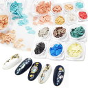 TEUVO高級ナチュラルシェルフレークネイルパーツ初心者用12色セットコンテナ入り貝殻ネイル超薄型ネイルシェル