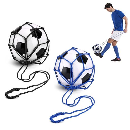 サッカーボールネット リフティング練習用 4号5号対応 長縄付き 自主練用
