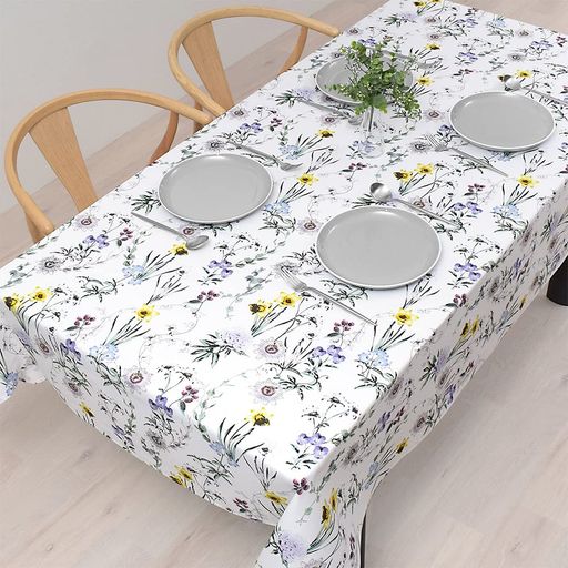 樂天商城 - スタイルデコール(STYLEDecor)テーブルクロス綿100%おしゃれ長方形北欧120x150cmスタンダード花柄ボタニカルW4700600
