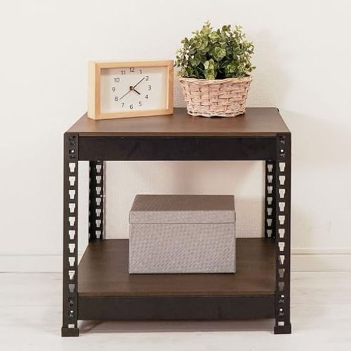メタル&ウッドラック(METAL&WOOD RACK) ラック 棚 頑丈 総耐荷重100kg 幅51x奥行41...