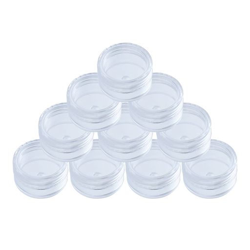 小分け丸ケース 5ml 10個セット プラスチック クリームケース アクセサリーケース ...