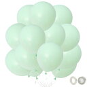 BTZOバルーン風船60個入10インチラウンドマカロンカラーゴム風船パステルマット飾り付け誕生日結婚式店舗装飾パーティー運動会文化祭バルーンアート単色グリーン