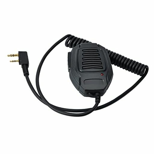 ケンウッド対応 BAOFENG対応 無線機マイク L型2プラグ 3.5φイヤホンジャック付き UBZ-LS20 UBZ-LM20 UBZ-BM20R UTB-10 UBZ-LP20 UV-5R用