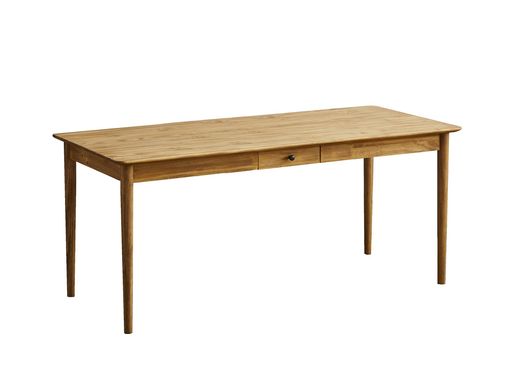 Cotocotoriダイニングテーブル幅160cm奥行70cmパイン無垢材オイル仕上げチーク色CO-01-160