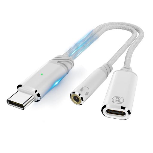 【2026新版】2in1タイプCイヤホン変換ケーブル急速充電100W対応iPhone1516iPadPro充電ワイヤーコントロールリスニングトーキングゲームU盾をサポーする