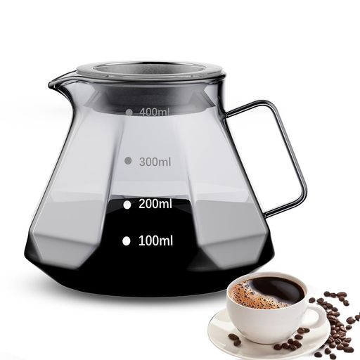 【高品質】この コーヒー ドリップ 器具 の本体は、耐久性と信頼性の高い厚手の高ホウケイ酸ガラスで作られています。 ガラス製のコーヒーカップは熱に強く、傷つきにくいです。 手淹れコーヒーの楽しさを体験するのに最適。 【優れた濾過能力】コーヒー器具 により、コーヒー粉に含まれる微細な油分がコーヒーに注入され、コーヒー粉が沈殿することなく、より豊かで芳醇な風味が生まれます。 【エレガントなデザイン】この コーヒードリップセット は鷲のくちばしノズルのデザインを採用しており、注ぐときの水の流れがより繊細でスムーズになり、溢れにくいです。 【手動 コーヒーミル のお供】: モダンでシンプル コーヒーサーバー はどんなキッチンデザインにもフィットします。 コーヒーカラフェセット では、伝統的な醸造体験を自宅で快適に楽しむことができます。 【幅広い用途】 コーヒーカラフェ 友人や家族へのプレゼントに最適です。 自宅、カフェ、オフィスでの使用に最適で、友人とおいしいコーヒーを共有するのに最適です。※ 万が一商品に不具合がある場合、メール等でご連絡を頂けましたら迅速に対応致します。