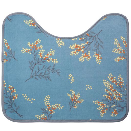トップ産業(Top-sangyo)さらふわトイレマットミモザブルー55x60cmすべり止め付きコンパクト新生活北欧ふわふわさらさらおしゃれかわいい92142000 トップ産業(Top-sangyo)さらふわトイレマットミモザブルー55x60cmすべり止め付きコンパクト新生活北欧ふわふわさらさらおしゃれかわいい92142000