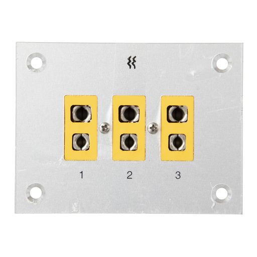 林電工(HayashiDenko)標準形熱電対コネクタージャックパネル3対Kタイプ黄89x67mmSHJP-K3