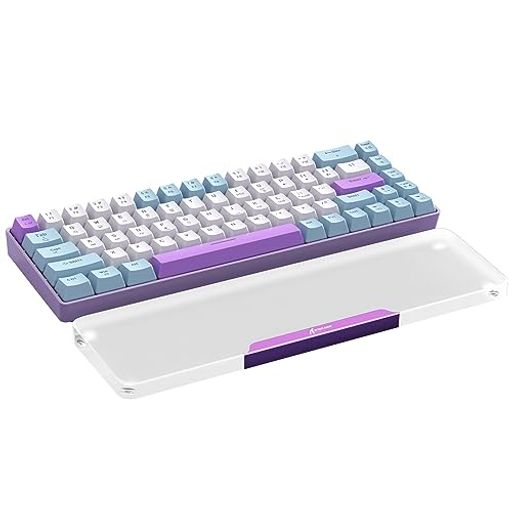 Wrist Rests - ATTACKSHARKxMAGIC-REFINER68キー人間工学手首保護リストレストコンパクト65%キーボードアクリルキーボード手首保護支持パッドアルミニウム合金付きPremier