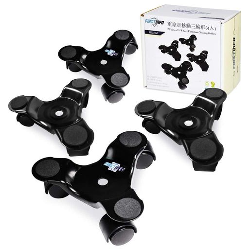 💎【360度回転】家具移動で一番困るのは方向変換が難しいことです。当製品は360度回転できるので運搬時の方向転換が可能で便利です。 💎【一人でも使用可能】家具、ピアノ、重い荷物を一人でもラクラク移動させられます。模様替えや掃除、引越しの際に重い家具の下に置いて簡単に家具の移動ができます。 💎【丈夫・スチール製】ボディー材質:スチール。 キャスター材質:ナイロン。 耐荷重:100KG 💎【滑り止めパッド】柔らかいパッドは滑り止め機能がある上に、家具に傷がつきません。 【静音設計】ナイロン製キャスターの採用により、走行音を低減します。 💎台湾製・高品質な製品 *注意:当製品は平らな地面でのみ使用可能です。