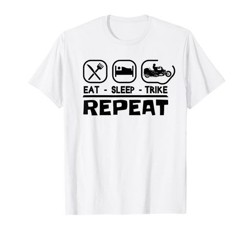 トライク大人のトライクモータートライク三輪車トライクバイクトライカーTシャツ