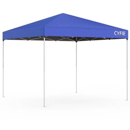 CYFIE タープテント 3mx3m ワンタッチテント 屋根テント 高さ3段階調節 日よけ コーティング 耐水 スチールフレーム 風に強い 組立て簡単 持ち運び便利 防災砂袋·ペグ·ロープ·収納ケース付…