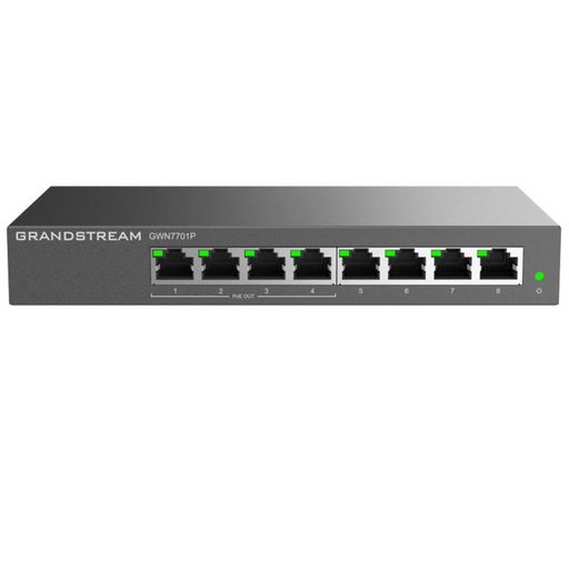 Grandstream GWN7701P ネットワークスイッチ 8-Gigabit 4-PoE アンマネージ