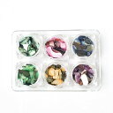 Snifuシェルネイル貝殻石6色セット自然風シェルフレーク夏ネイル封入ケース入り