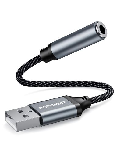 【USBオーディオ変換アダプタ|高音質・4極TRRS対応】 3.5mmプラグのヘッドセット・マイク付きイヤホンの音声出力とマイク入力をUSBポートひとつで同時実現。高音質サウンドで、ビデオチャット、オンライン会議、音楽鑑賞、ゲーム(PS4/PS5対応)、実況配信を快適に。ノイズキャンセリング機能搭載のヘッドホンとも組み合わせてご利用いただけます(単体ではノイズ軽減機能はありません)。 【広範な互換性|ドライバー不要で簡単接続】 Windows 10/11, Mac OS, Linux, Chromebook, Raspberry Pi, PS4, PS5 など、多様なOSとデバイスにプラグアンドプレイで即接続。面倒なドライバーインストールは不要です。※PS3、Xbox Oneには非対応です。CTIA標準のTRRSイヤホンマイクをサポート。 【ヘッドセット変換に最適|通話・録音も可能】 「usb ヘッドホン 変換」「ヘッドセット 変換 usb」などで検索される方に。