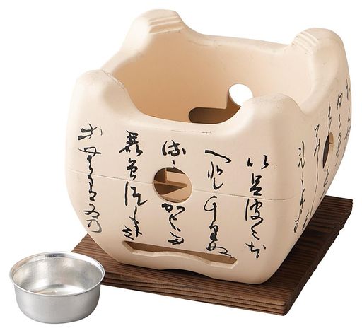 Other - エールネット(Ale-net)陶器コンロいろはコンロセット(固形燃料用)(小)白(火入れ付属)