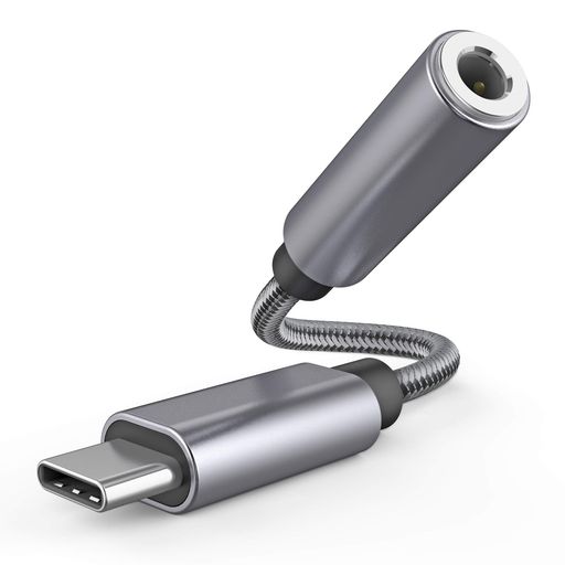 Enkarl イヤホン 変換ケーブル USB-C to 3.5mmヘッドフォンジャック アダプタ USB Type C to 3.5mm 音声変換ケーブル ステレオミニプラグ DAC搭載 変換アダプタ ハイレゾ 音声通話 HIFI音楽
