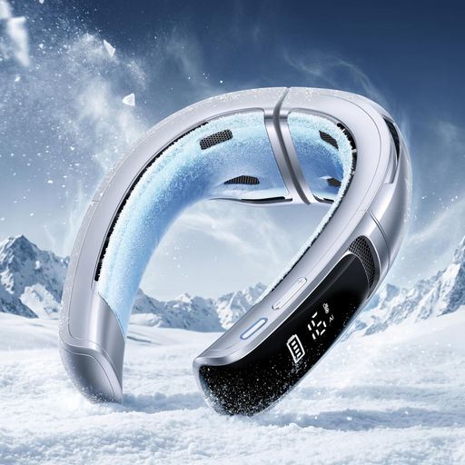 RANVOO ネッククーラー 冷却プレート 首掛け扇風機 全周ペルチェ素子 5.0ICEMAXTM冷却技術再進化 720°立体冷風 上下強風 アプリ操作 6000mAh大容量バッテリー AI電力…