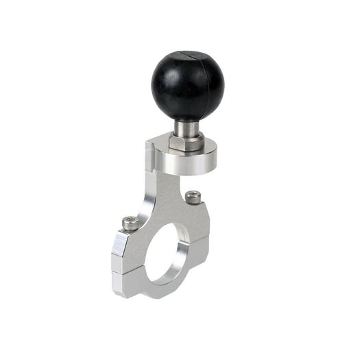 【REC-MOUNT25】ベースマウント部(Cパーツ)C6ナローパイプクランプベース22.2mmシルバー[RM25-C6]