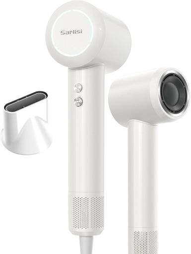Sarlisiドライヤー大風量速乾3億サロン級マイナスイオンヘアドライヤー3段階風速3風温モード恒温ヘアケア1200W2.6m3/分356g軽量マグネット式ノズ...