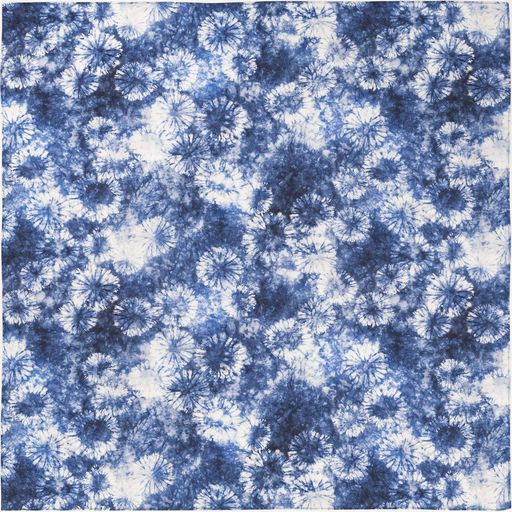 あそ美心 藍染~菊~ 約100x100cm 三巾 風呂敷 綿
