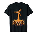 風力発電風力発電風力発電エネルギー電気Tシャツ(4)