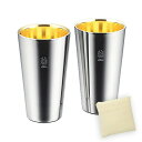 J-KITCHENSタンブラー18-8ステンレスW構造2PC(内面24金メッキ)300ML日本製(エコバッグベトナム製セット)