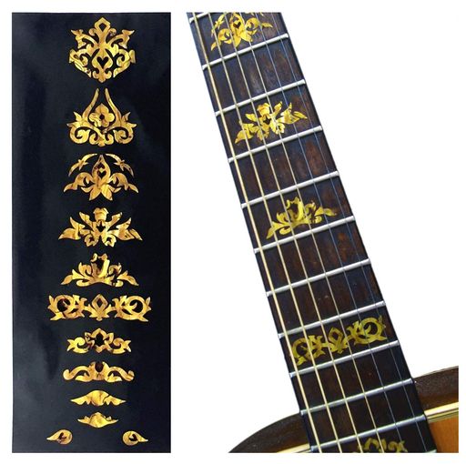 Jockomoデラックス・ヴァイン(オーカーOC)ギターに貼るインレイステッカー