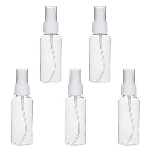 YANYULI スプレーボトル 詰替ボトル 5個セット 透明 プラスチック 空容器 霧吹き 小分けボトル 化粧品 旅行用 (クリア, 50ml) fleurette01-10392204 fleurette パッケージ画像