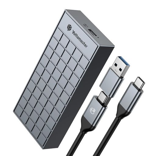 YottamasterM.2外付けケース40Gbps超高速高放熱氷たい感じのデザインUSB4Thunderbolt3/4互換性あNVMeM2..