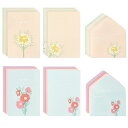 モノライクフラワー·フォー·ユーver.2便箋+封筒8種セット-Flowerforyouver.2LetterPaperSet類32枚便箋+...