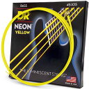 DRベース弦NEONニッケルメッキイエローカラーコーテッド.045-.105NYB-45