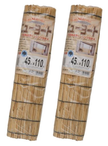 【2本セット】天津すだれ約45x110cmニューヨート中日除け目隠し風通し良好水勘製簾所