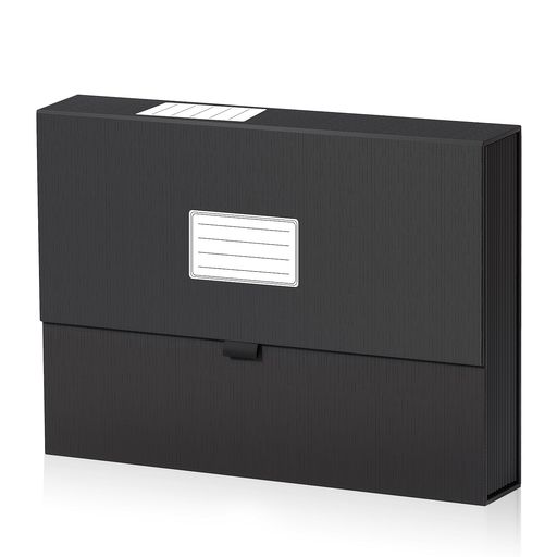 JiaWeiドキュメントa4ファイルボックス領収書書類せいり分類ファイルフォルダ12仕切り13ポケットアコーディオン持ち運び大容量収納ケースラベル付き事務用品教室