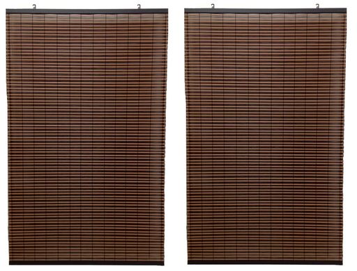 【日本製ビニールすだれ】目隠し日よけ和洋室に合うマルチデザインボーダーブラック【2本セット】約88x135cm通気性耐久性水勘製簾所
