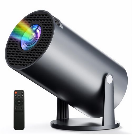【最新ANDROID TV 12搭載・270°回転・天井投影】小型 プロジェクター は寝室の天井に投影してリラックスした映画鑑賞をしたり、さらにはキッチンでレシピ動画を大画面でチェックするなど、生活のあらゆる場面で自由に活用できます。 【超高速WI-FI 6・BLUETOOTH5.4・高音質HIFIスピーカー】小型プロジェクター は、独自開発された高精度チップ技術を使用して、2.4G+5Gの周波数帯を同時利用でき、安定した信号と高い伝送速度を備えた超高速 WIFI 6接続テクノロジーも備えています。 【1080P高解像度・4K対応・18000LM高輝度】高精度微小レンズにアップグレードされた家庭用プロジェクター は、18000LMの高輝度と15000:1の高コントラスト比を備え、プロジェクター はスクリーンなしで白い壁に直接投影することができ、自然な形で詳細な色を再現し、美しい画像を楽しむことができます。