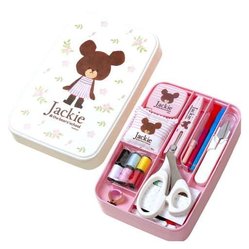 ミササくまのがっこうソーイングセットうす型タイプホワイトNO.1794